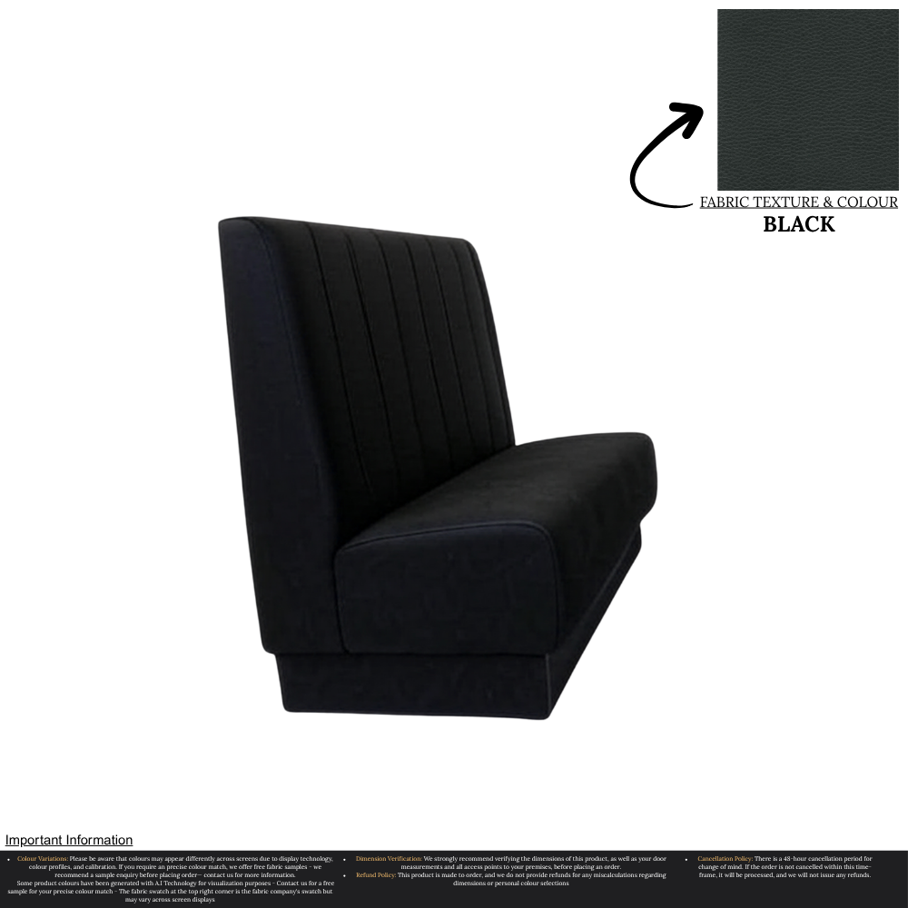 Fluted Back Single - 1200 High