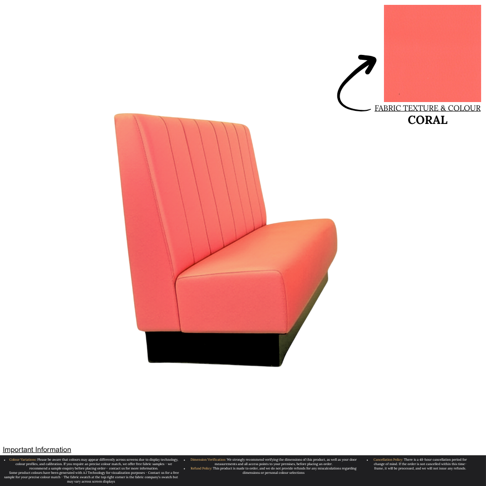 Fluted Back Single - 1100 High