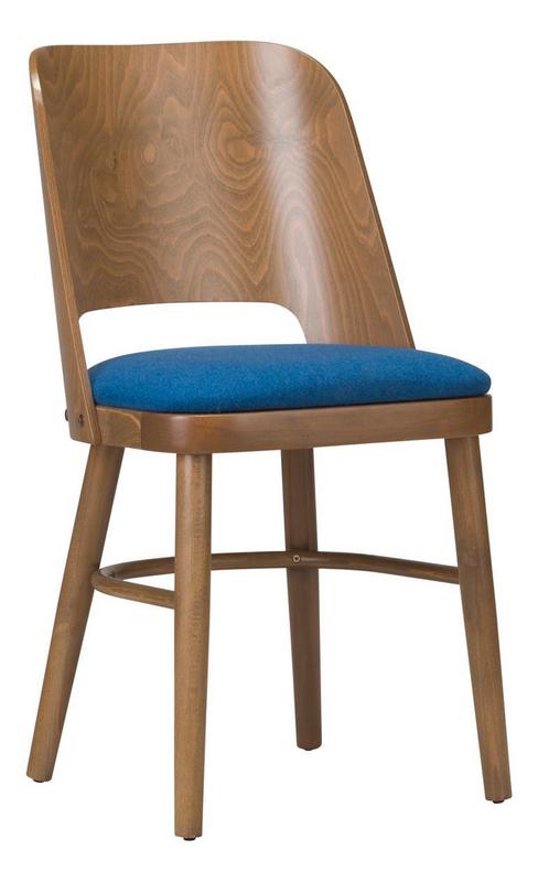 Alasia Side Chair - Veneer Back - Upholstered Seat